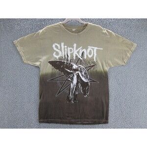 Vintage Slipknot Shirt Mens Large Double Side Graphic Band Tee Rock Nu Metal Y2K